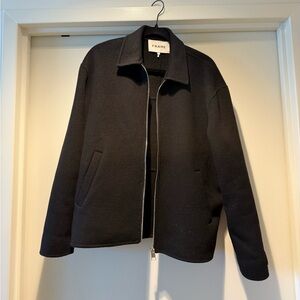 Frame Black Wool Shirt Jacket - S